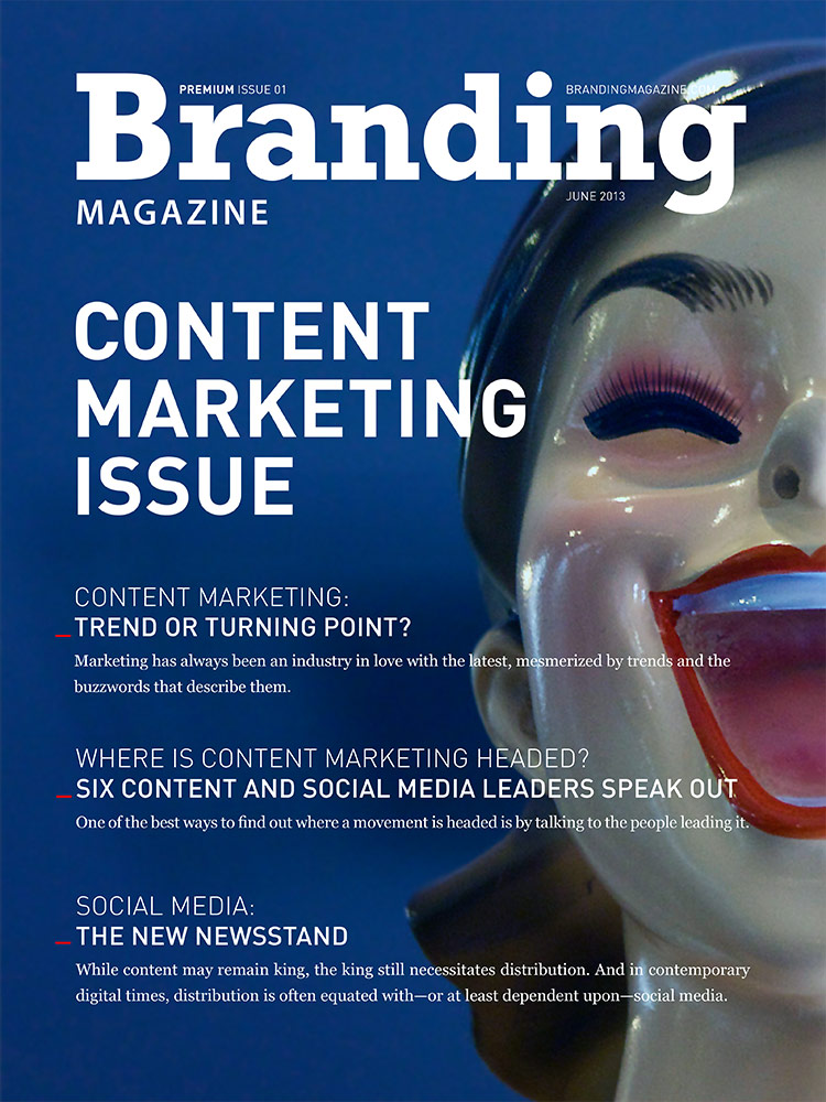 The Content Marketing Issue tablet